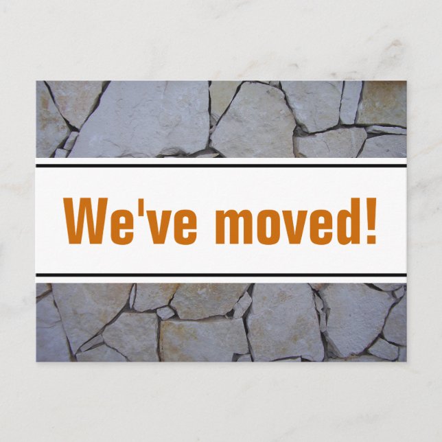 Rörliga vykort med bakgrund av stenmur (Framsida)