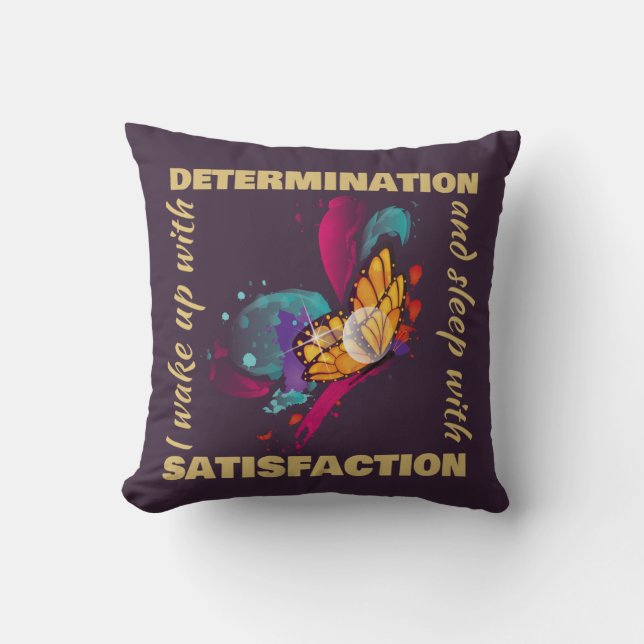 Rörlighet för ljus vattenfärgsfjäril kudde (Framsida)