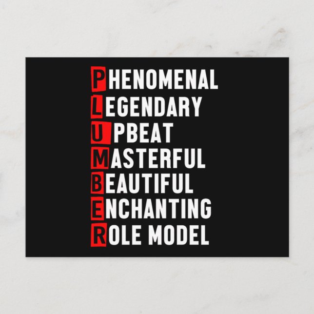 Rörlighet för rörmokare Craft Verktyg Gift Vykort (Framsida)