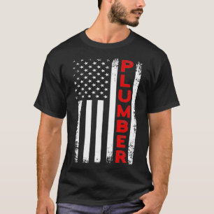 Rörmober, USA flagga, amerikansk plommon 4:e juli T Shirt