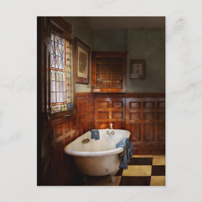 Rörmoder - badtid vykort (Framsida)