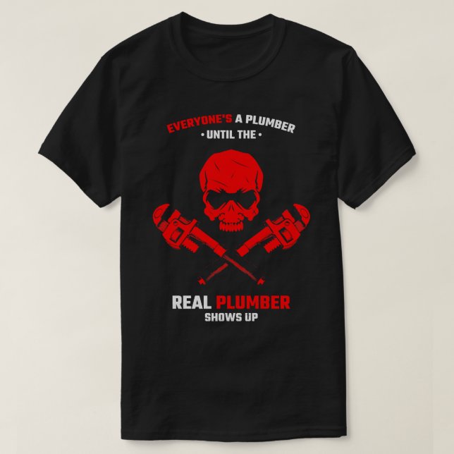 rörmokare 3 t shirt (Design framsida)