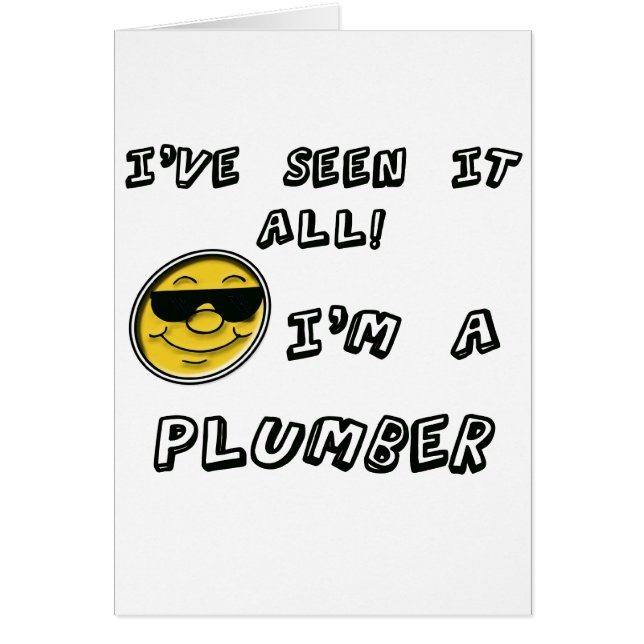 Rörmokare Hälsningskort (Framsidan)