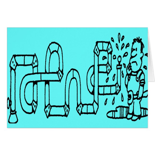 RÖRMOKARE OCH RÖR HÄLSNINGSKORT (Framsidan Horizontal)