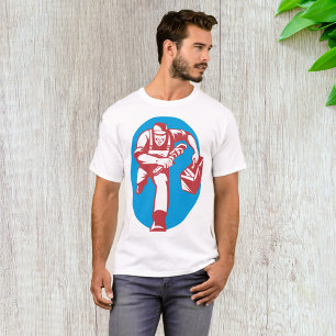 Rörmokare som springer med skiftnyckel och verktyg t shirt