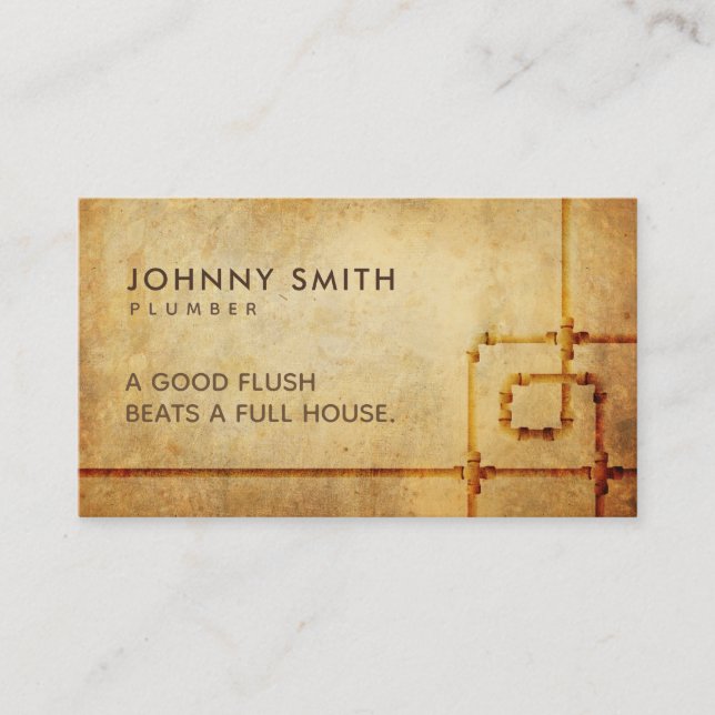 Rörmokaresloganvisitkortar Visitkort (Framsida)