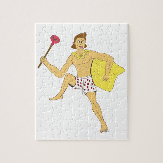 rörmokarfiguren pussel (Vertikal)