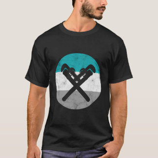 Rörmokarskift Retro Rörmokare Present För Män Kvin T Shirt