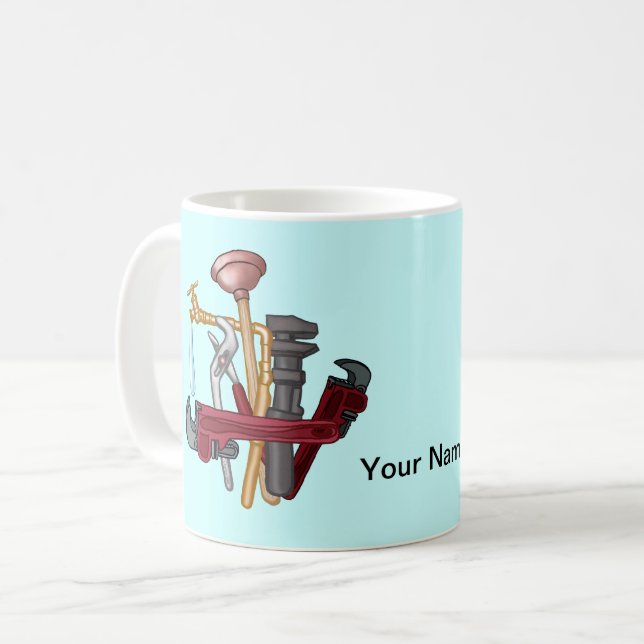 Rörmokarverktyg Kaffemugg (Framsida vänster)