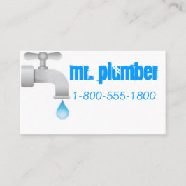 Rörmokeriblått Visitkort