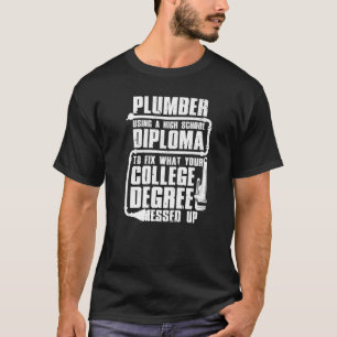 Rörmos, För manar kvinnor, pipefitterrörspumpar T Shirt