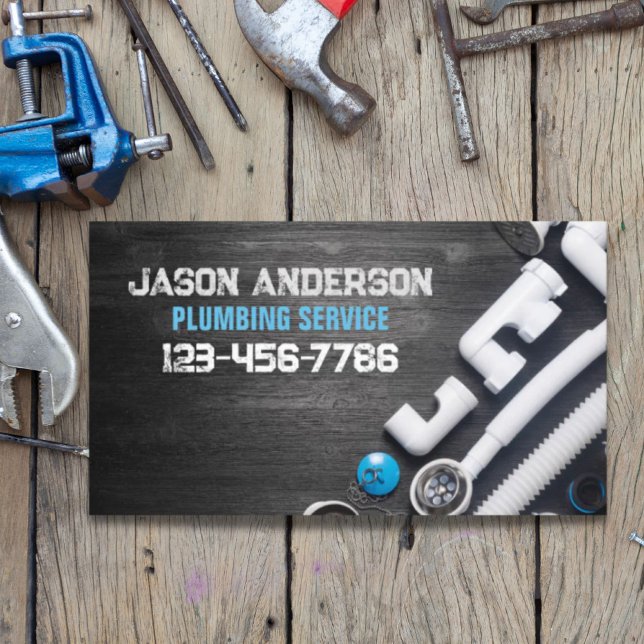 Rörning av RPU-Handyman Visitkort (Renovation Pipe Handyman Pluming Service Plumber Business Card)