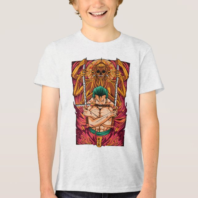 Roronoa Zoro One Piece T Shirt (Framsida)