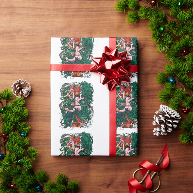 Roronoa Zorro One Piece Presentpapper (Julgåva)