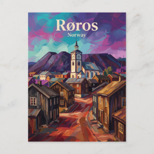 Røros bergstad Norge Vykort