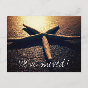 Rörs vykort för sjöstjärnafoto för nytt adress