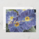Rörs vykort med blåttblommadesign (Front/Back)