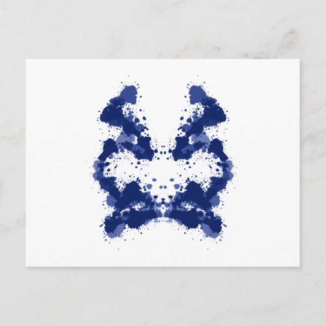 rorschach Bild bild Tintenkleckse inkblots Vykort (Framsida)