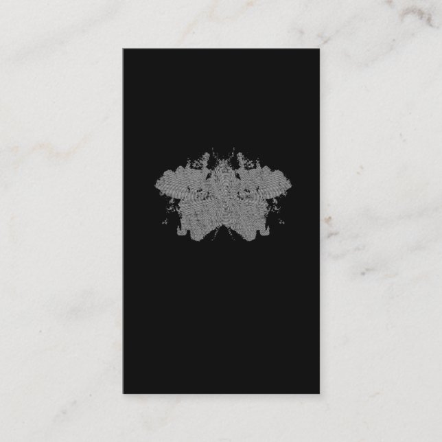 Rorschach Bläck Blot Test Psychology Visitkort (Framsida)
