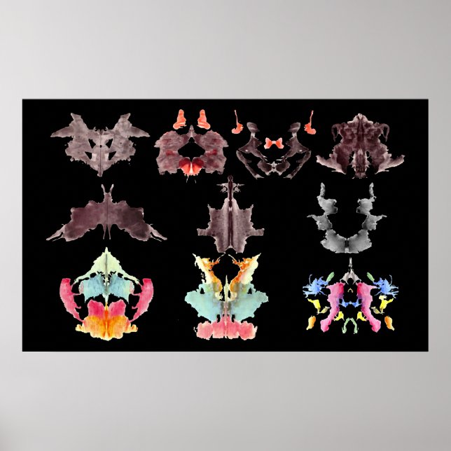 Rorschach Bläck Blots Poster (Framsidan)