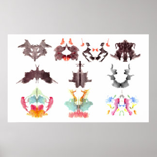Rorschach Bläck Blots Poster