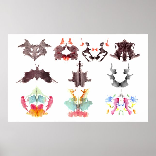 Rorschach Bläck Blots Poster (Framsidan)