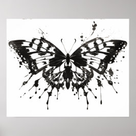 Rorschach bläck test | Nr 1 | Butterfly Poster