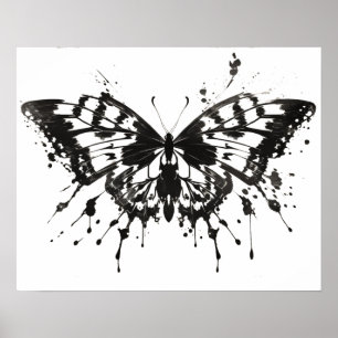 Rorschach bläck test   Nr 1   Butterfly Poster