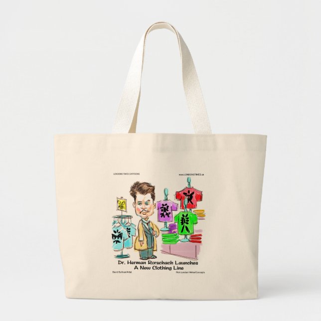 Rorschach Brands Roliga presenter, T-shirts Muggar Jumbo Tygkasse (Framsidan)