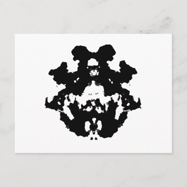 Rorschach inkblot4 vykort (Framsida)