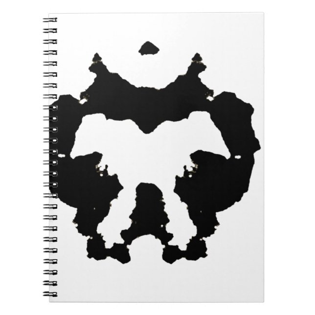 Rorschach inkblot5 anteckningsbok med spiral (Framsidan)