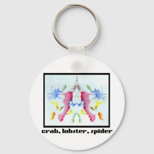 Rorschach Inkblot 10 Nyckelring