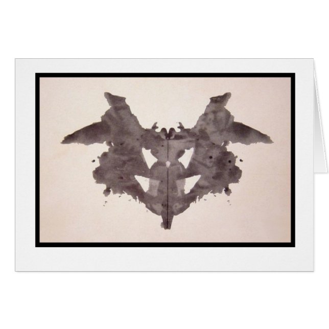 Rorschach Inkblot 1,0 Hälsningskort (Framsidan Horizontal)