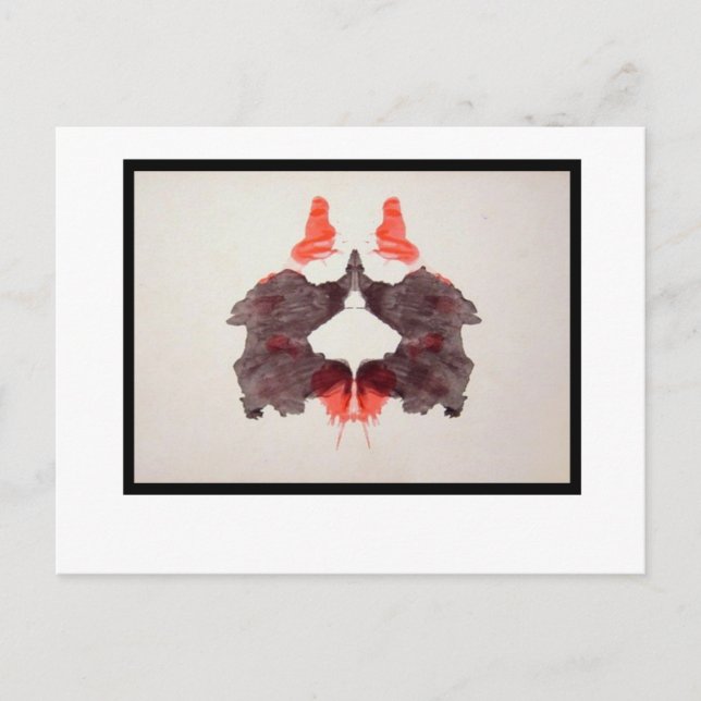 Rorschach Inkblot 2.0 Vykort (Framsida)
