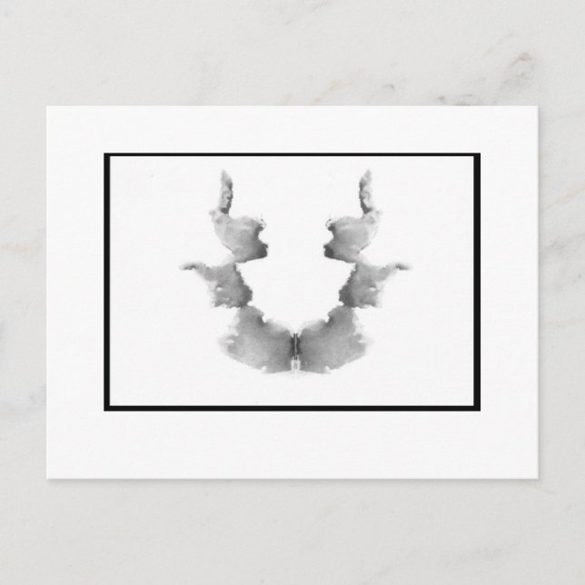Rorschach Inkblot 7.0 Vykort (Framsida)