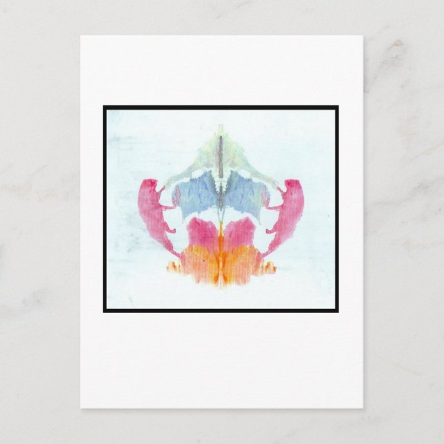 Rorschach Inkblot 8.0 Vykort (Framsida)