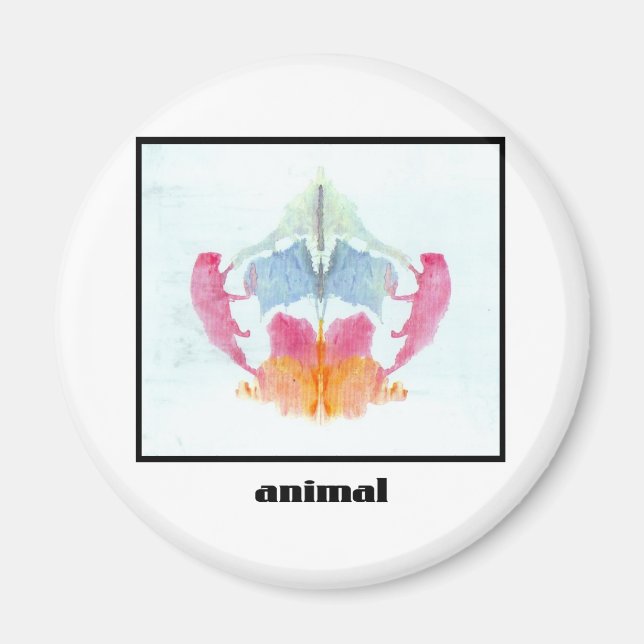 Rorschach Inkblot 8 Magnet (Framsidan)