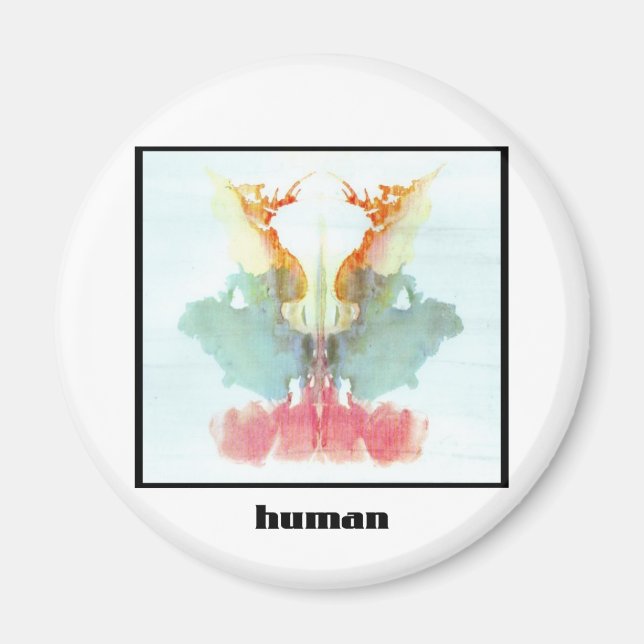 Rorschach Inkblot 9 Magnet (Framsidan)