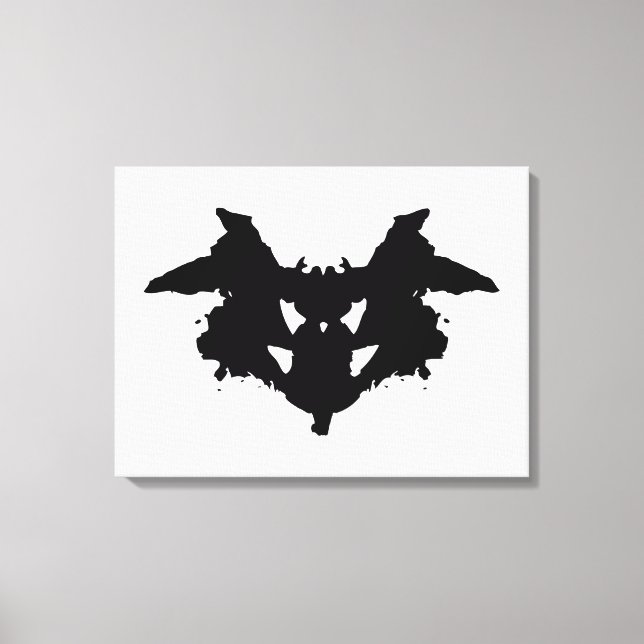Rorschach Inkblot Canvastryck (Framsida)