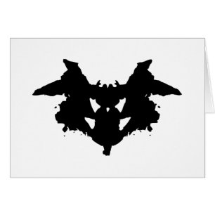 Rorschach Inkblot-hälsningskort Hälsningskort