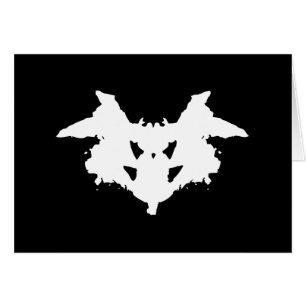 Rorschach Inkblot-hälsningskort Hälsningskort