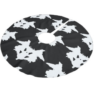 Rorschach Inkblot Julgransmatta Borstad Polyester
