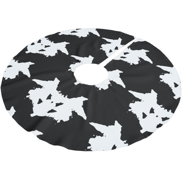 Rorschach Inkblot Julgransmatta Borstad Polyester (Vinklad)