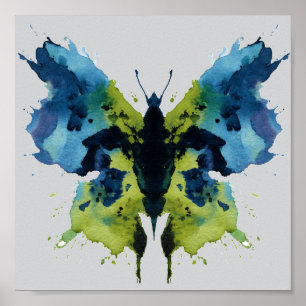 Rorschach Inkblot Test. Kalla mig inte Crazy Poster