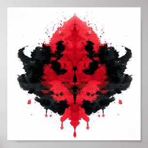 Rorschach Inkblot Test. Kalla mig inte Crazy Poster