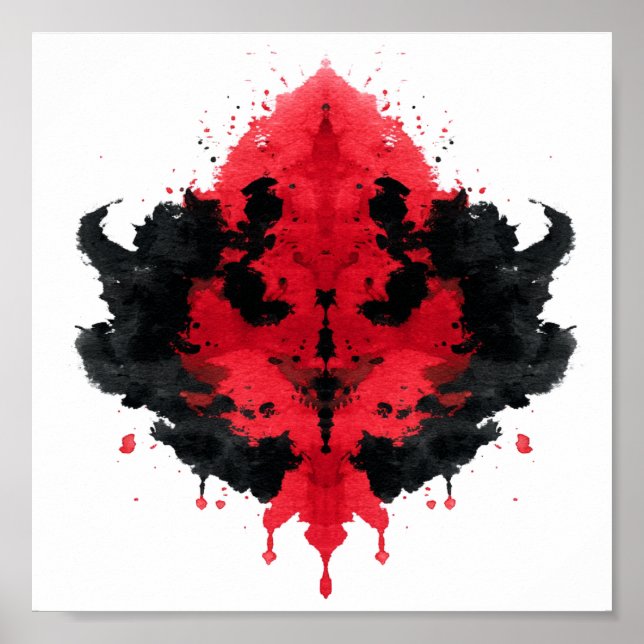 Rorschach Inkblot Test. Kalla mig inte Crazy Poster (Framsidan)