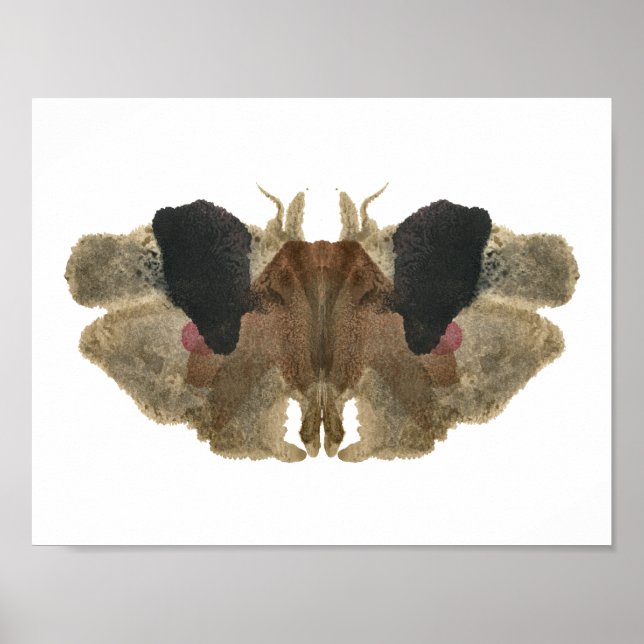 Rorschach Inkblot Test. Kalla mig inte Crazy Poster (Framsidan)