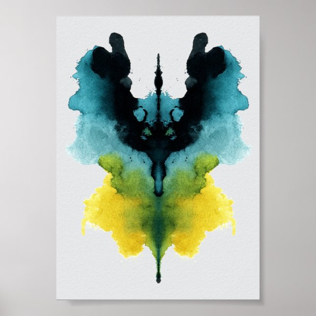 Rorschach Inkblot Test. Kalla mig inte Crazy Poster (Framsidan)