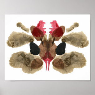 Rorschach Inkblot Test. Kalla mig inte Crazy Poster