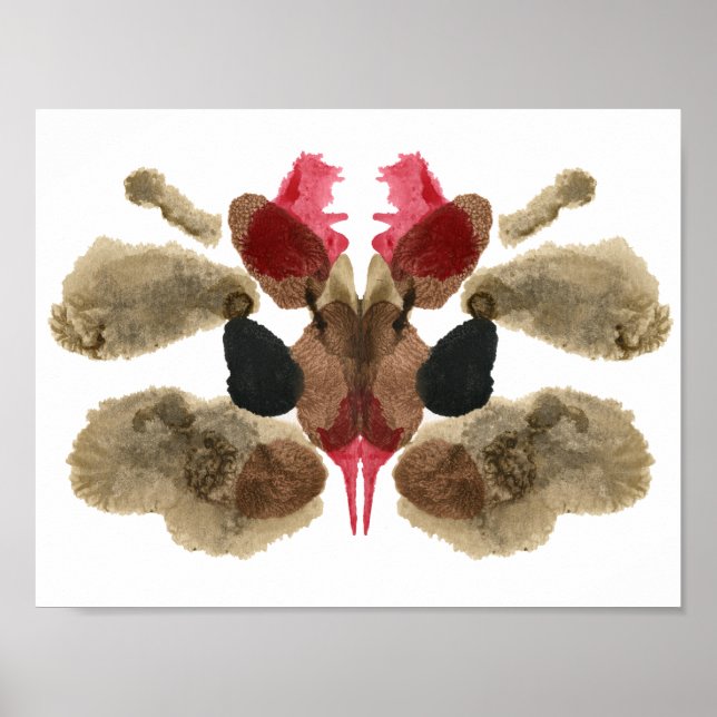 Rorschach Inkblot Test. Kalla mig inte Crazy Poster (Framsidan)